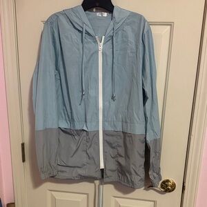 Light Blue and Gray Women's Jacket